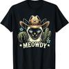 Meowdy Siamese Cat With Cowboy Hat T-Shirt