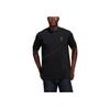 Adidas FW22 Logo Collar Short Sleeve Soccer Jersey Men Tops Black HF1354