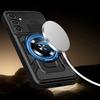 For Samsung Galaxy A36 5G Magnetic Case Rotating Kickstand TPU+PC Phone Cover