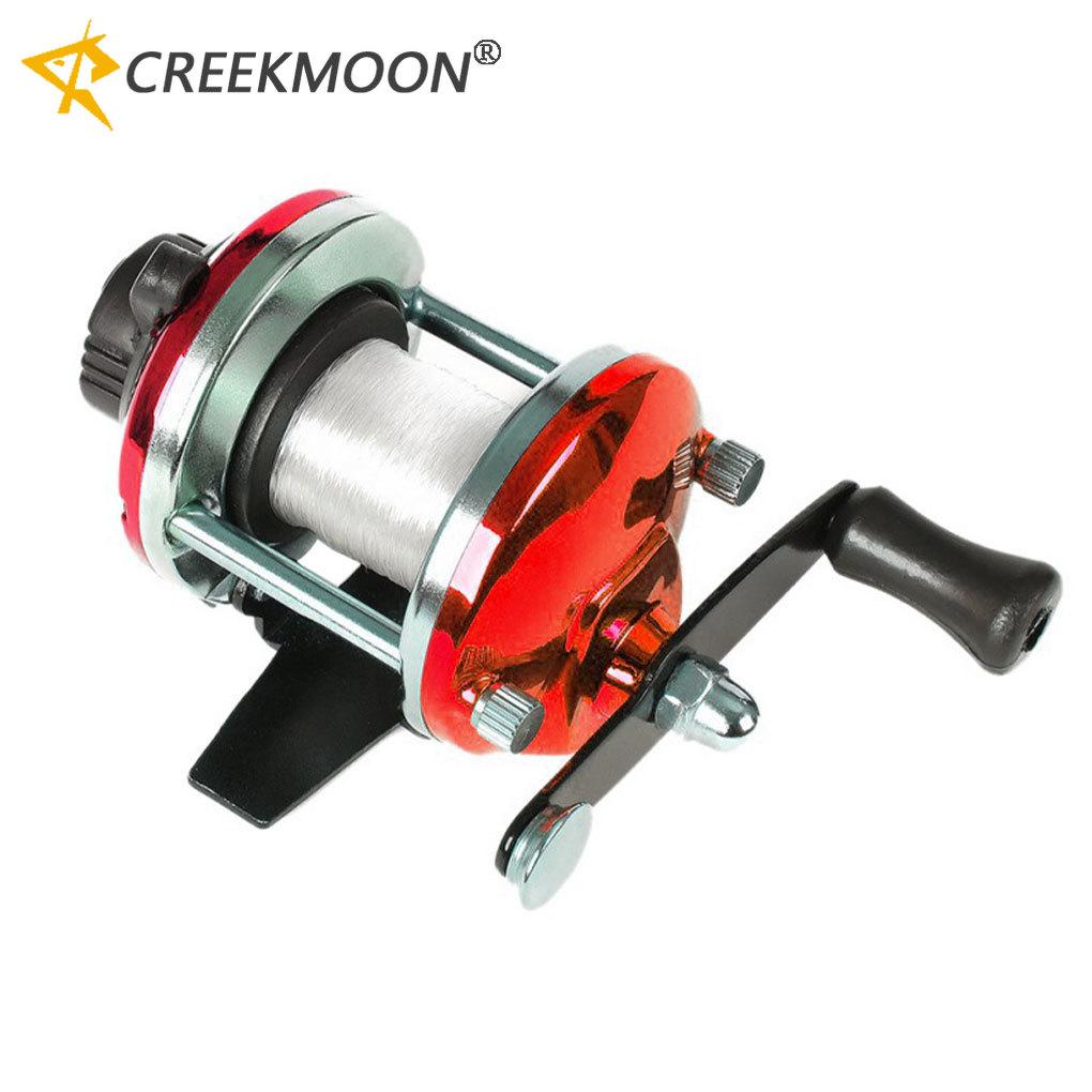 Mini Ice Fishing Reel Winter Metal Wheel Speed Right Sea Line Rotation Vessel Wheels Tackle Accessory Trolling Spinning Reel