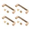 10 Sets Arch Bridge Buckle 31x7.5x6mm Metal D Ring Buckle Chain Strap Connector with 5.5mm Screws