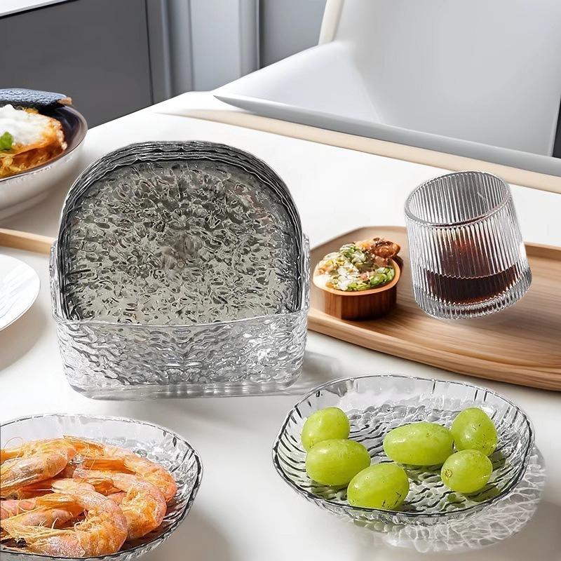 8Pcs Easy To Clean Dinner Plate Storage Box Food Grade Pp Material Dried Fruit Plate Candy Plate Container Snack Tray