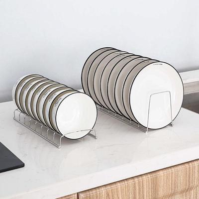 Escurridor de Platos de Acero Inoxidable con Portacubiertos - Organizador de Almacenamiento para Platos y Tazones
