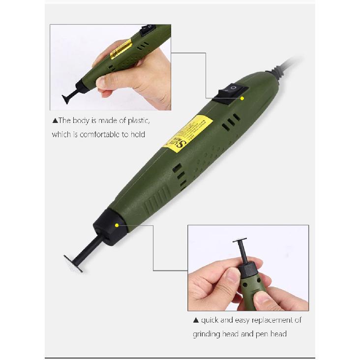 18W Mini Sander Pen Type Fixed /Speed Adjust Polisher DIY Model Groove Grinding Tools Round Corner Polisher 110V-220V
