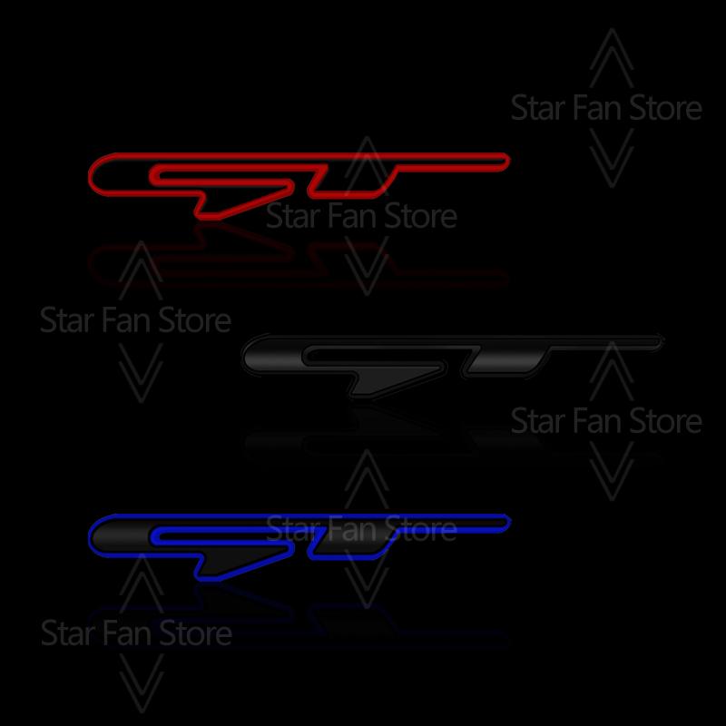 Badge Griglia Metallo GT Adesivi 3D Emblema Corpo Baule Auto Decalcomania Styling Auto Per KIA Sorento Stinger Sportage Rio K5 K9 Picanto K3