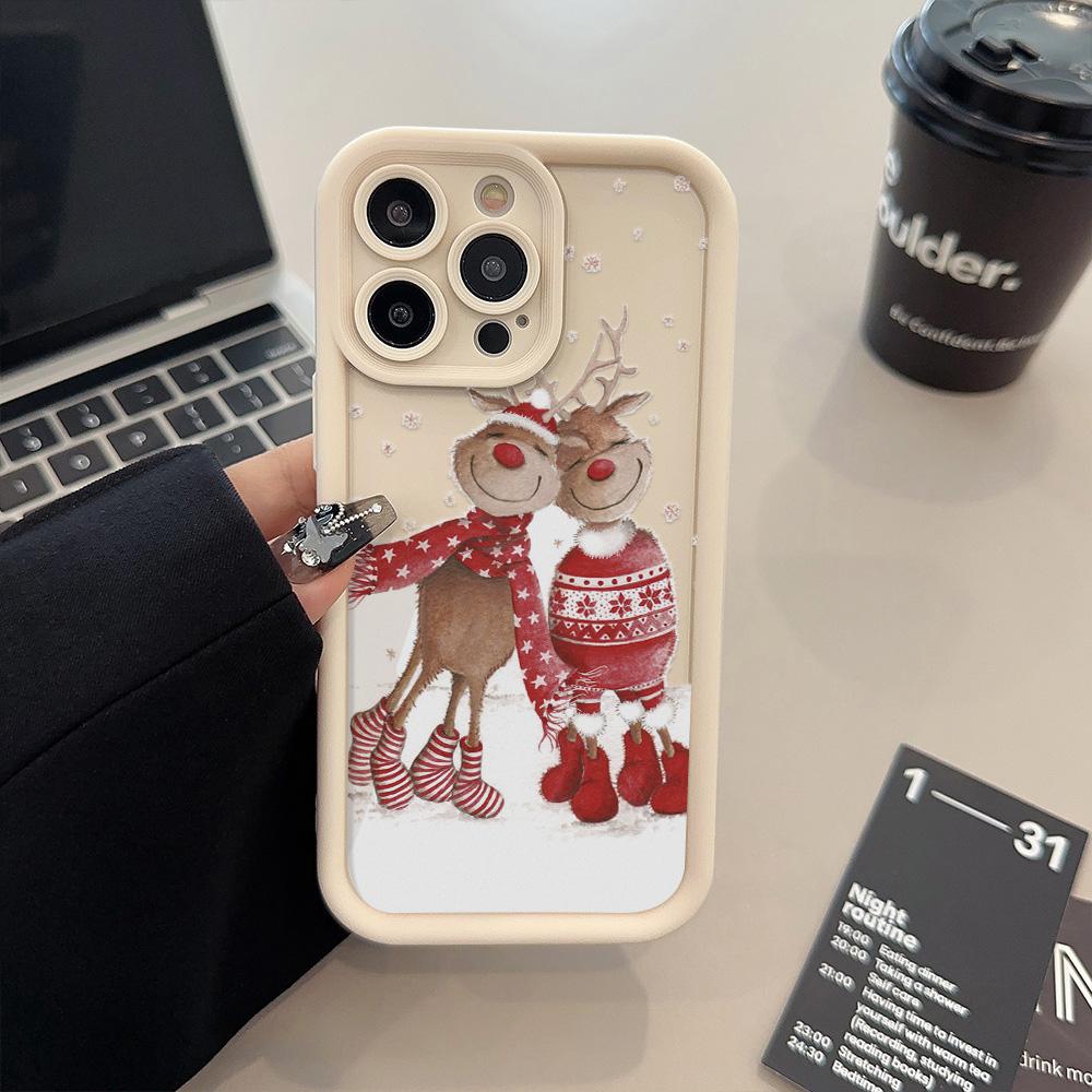 

Рождественский мягкий чехол для телефона TPU для iPhone 13 Funda iPhone 16 Pro Max 15 11 14 12 XS X XR 7 8 Plus SE 13promax 16promax Covers For iPhone13