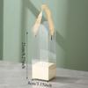 5er-Set Tragbare Klare Plastik-Blumenkästen Transparente Handheld-Rosen-Geschenkbox für Blumenstraußverpackung Kleine Florale DIY-Hülle Taschen