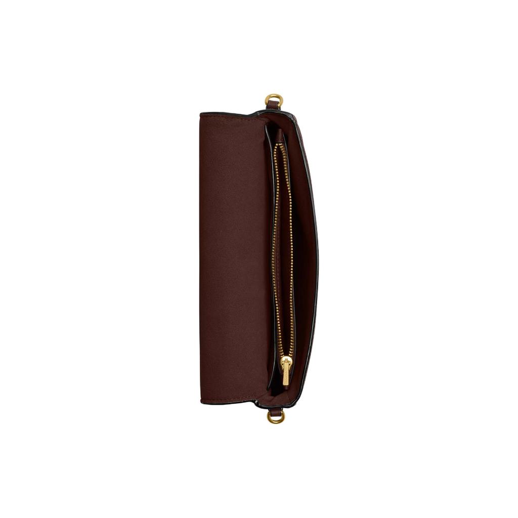 Coach Mila 21 Chain Strap Coated Canvas And Calfskin Crossbody Shoulder Bag Small Women Bags Maple CAO03-B4MPL