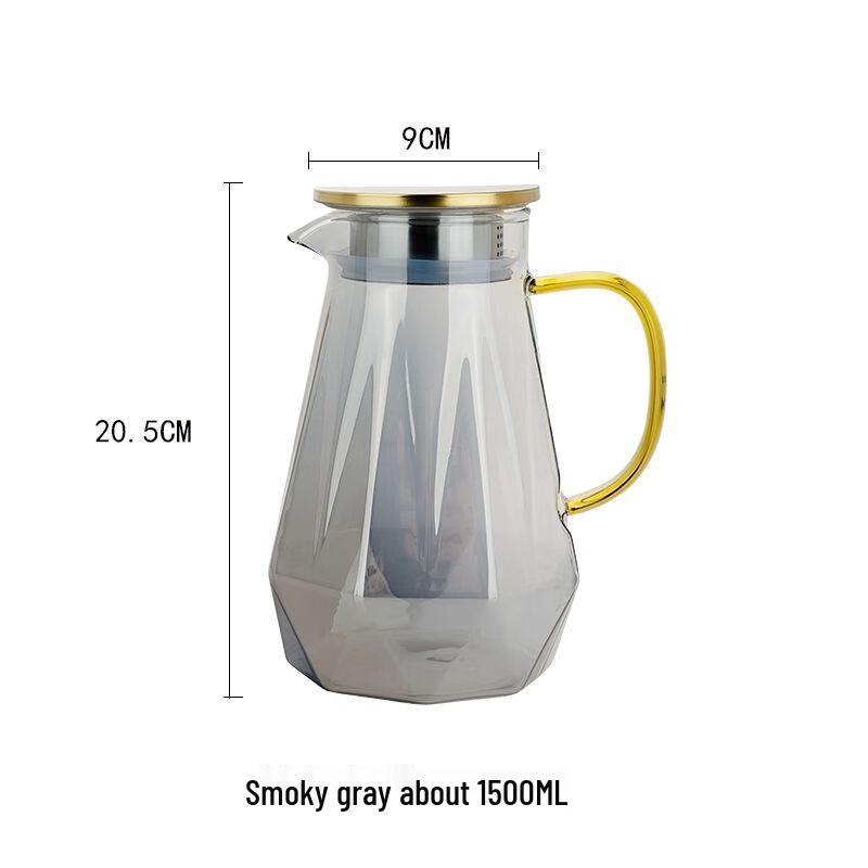 Jiakangming Heat-Resistant Glass Teacup and Jug Set