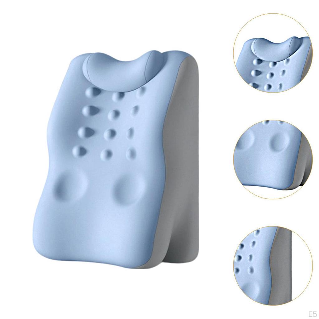 Back Lumbar Support Cushion Memory Foam Bed Wedge Soft with Neck Sleeping Pillow for Travel,