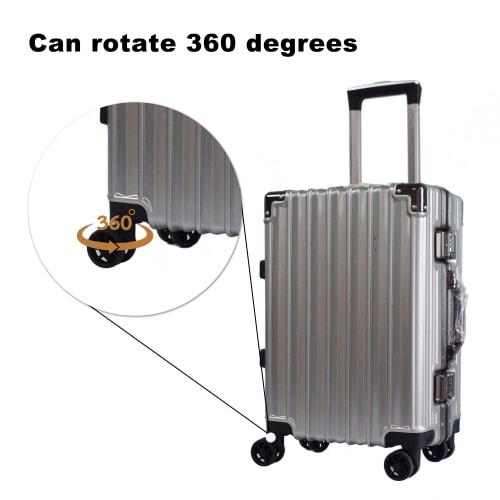 SHANOER 4-Piece Suitcase Tire Kit, Caster Wheels, Carry-on Wheels, DIY Replacement/Repair, 115W Series, W042, Black