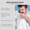 East Moon Men's Body Spray Body Moisturizing Elegant Fresh Fragrance Portable Charm Men's Daily Care Spray 100ml
