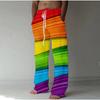 Men's 3D Geometric Pattern Printed Baggy Casual Trousers,  Elastic Drawstring Waist with Pockets, for Spring Summer Home Outdoor Vacation