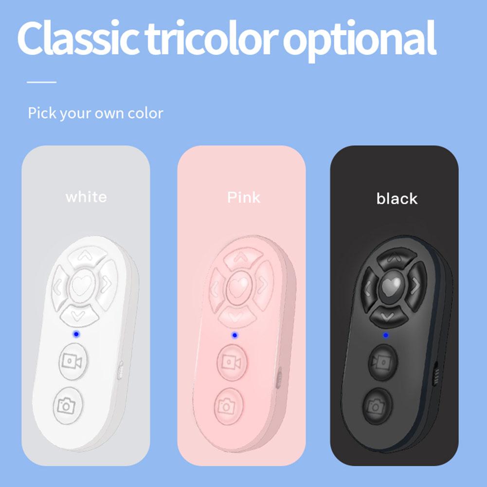 7 Buttons Page Turner for  Video Rechargeable Bluetooth-Compatible Universal Remote Control Selfie Stick Camera Controller