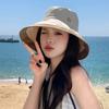 Summer hat women's big brim sun hat outdoor travel show face small bucket hat