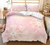 Spring Flower Duvet Cover King Size Double Bed Pink Cherry Blossom Bedding Set for Girls Teens Adults Room Decoration 3 Pcs