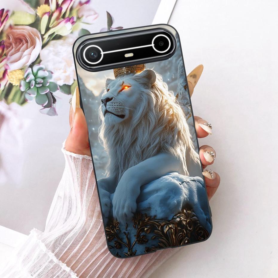 Fashion Cool Design Case For Tecno Pova Slim 5G 2025 Black Silicone Soft Cover For Tecno Pova Slim KM9 Phone Cases