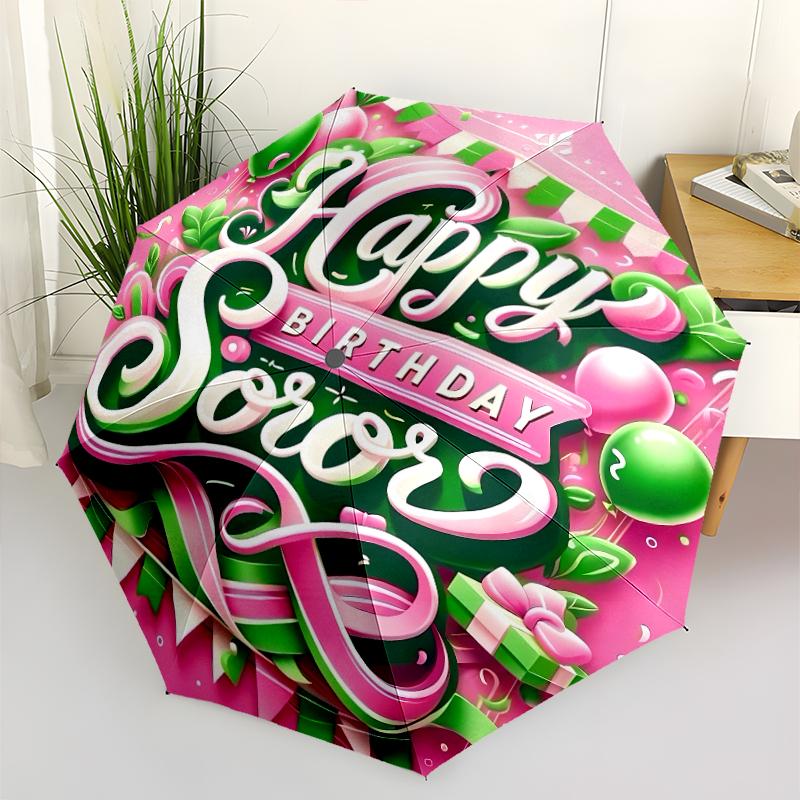 Printed AKA Logo5-Printed Folding Umbrella,Outdoor,Leisure,And Travel Umbrella,Durable Umbrella Fabric,Birthday And Holiday Gift