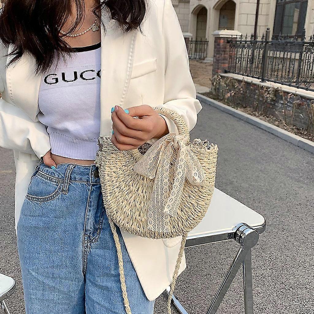 Hobo Women's Straw Beach Tote Bag Woven Summer Bags Bohemian Vacation Casual Handbag