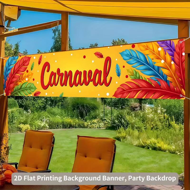 2D Carnaval Party Banner for Rio Carnival Themed Photo Booth Decoration