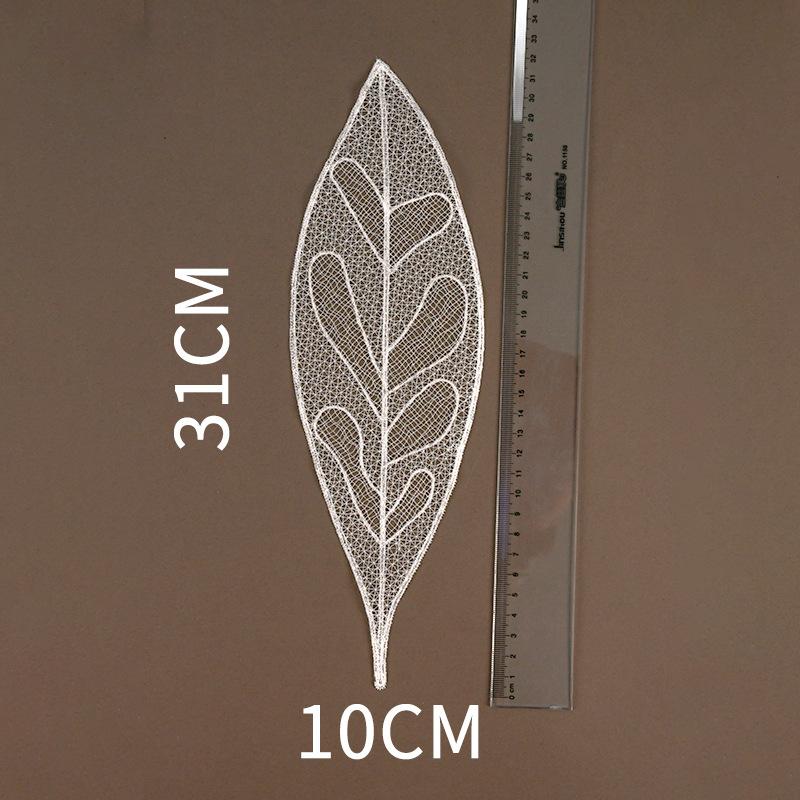 Fish Thread Eyelash Embroidery Lace Cloth Sticker Water-Soluble Hollow Lace Piece Flower Embroidery Piece Wedding Dress Accessories