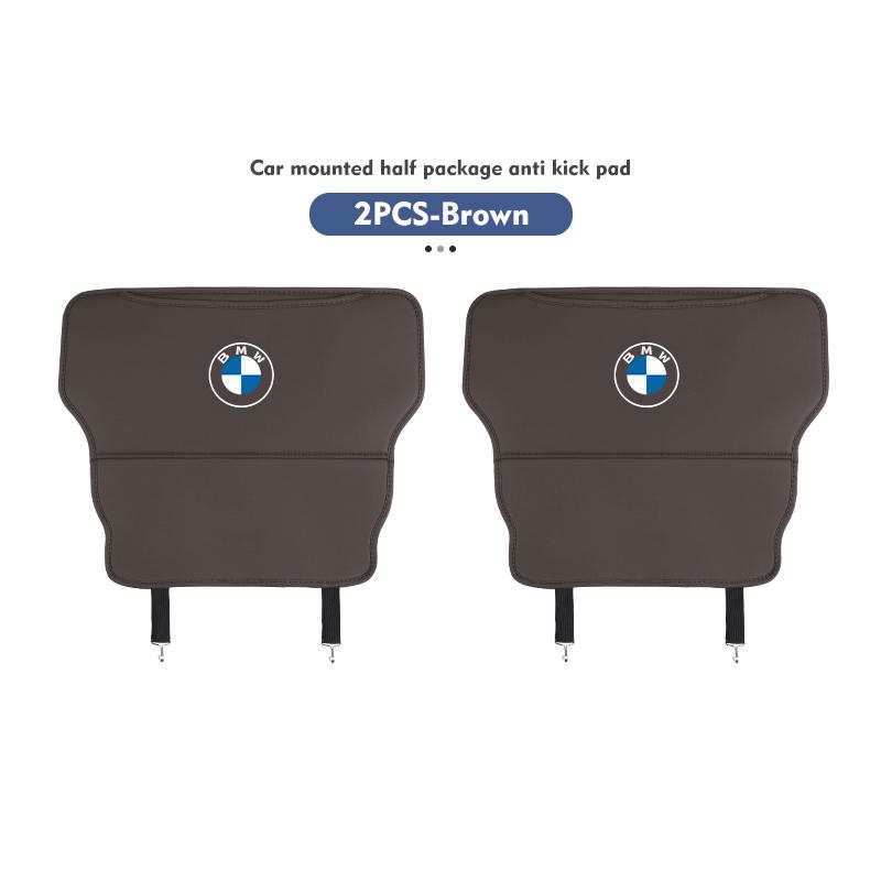 Car Seat Backrest Anti Kick Pad Rear Seat Storage Bag Accessories For BMW E90 E60 E46 E39 F30 F10 E87 X3 X4 X5 X1 G30 G20 cycr35