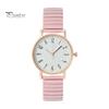 Women Daily Watch Quartz Round Dial Elastic Band Simple Style Alloy Time-checking High Accuracy Student Wristwatch Dating Timepiece Casual Formal