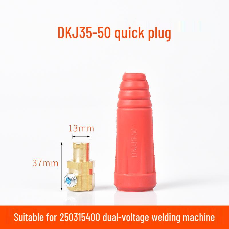 Europäisches Schnellkupplungs-Schweißkabelsatz: Reine Kupfer DKJ10-25 Stecker & Buchsen