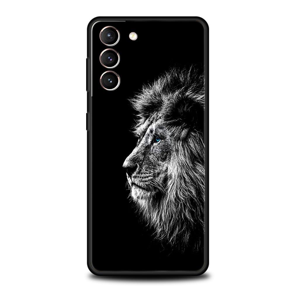 

Чехол для телефона Дикие животные - Лев для Samsung Galaxy S26 Ultra S25 Plus S24 FE S23 S22 5G S21 S20 Cover Черный Мягкий Samsung S23 Plus