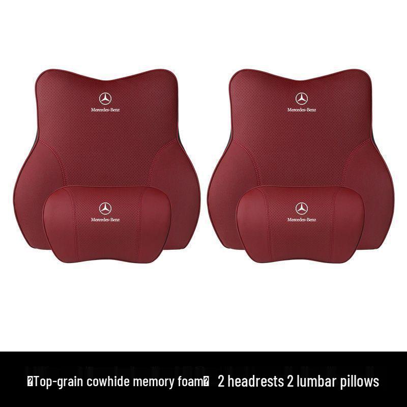 Compatible with Mercedes-Benz S-Class, C-Class, E-Class, E300L, C260L, GLC, and Maybach headrests and neck supports.