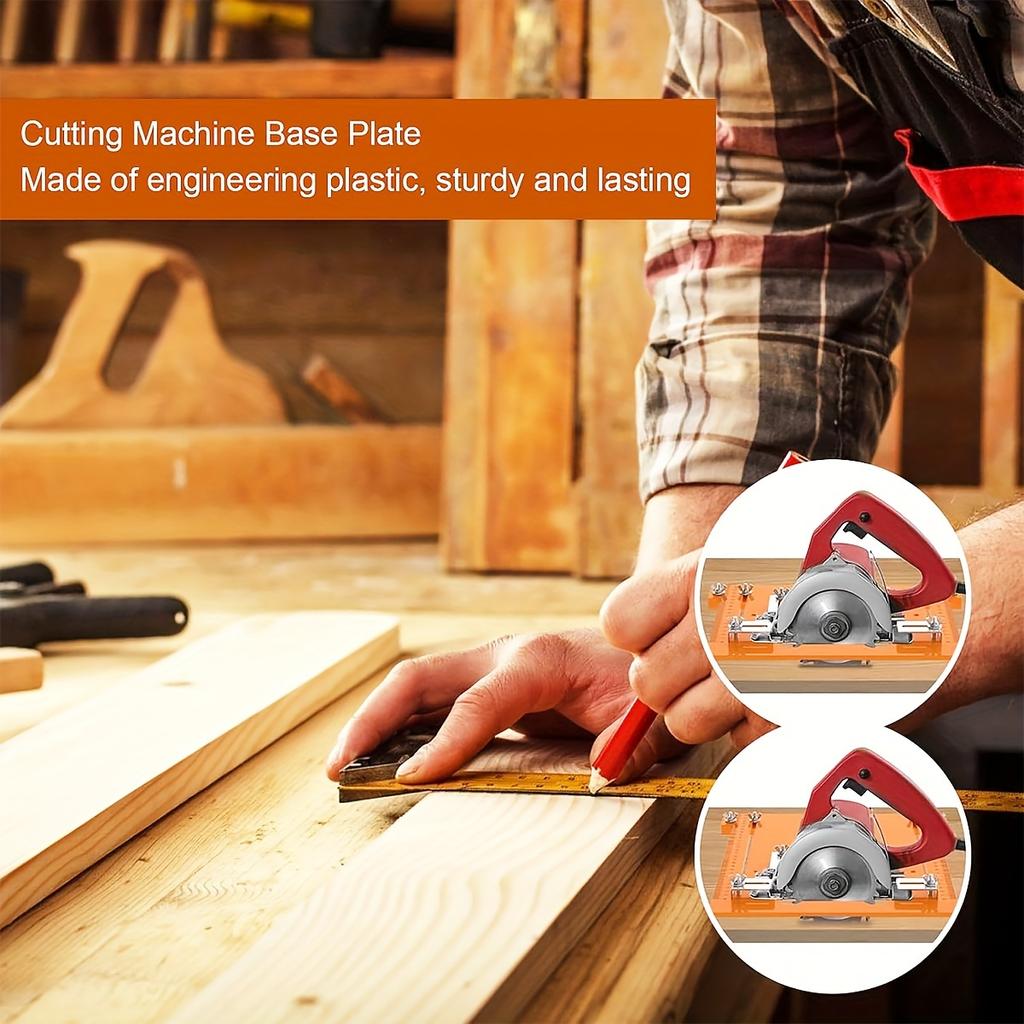Circular Saw Base Plate Woodworking Cutting Machine Base Plate Backing Positioning Board Circular Saw Rail Tool