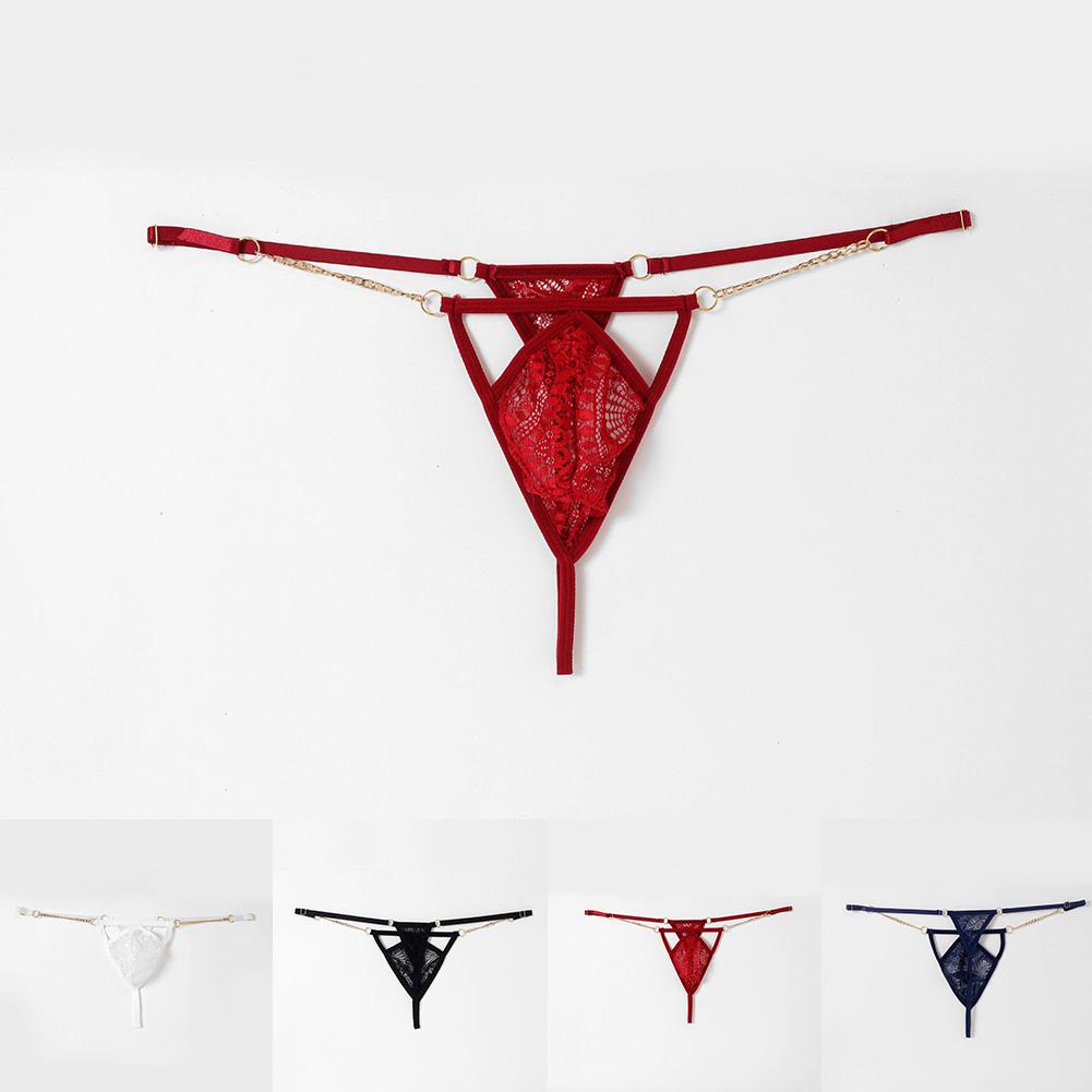 Höschen für Herren, durchsichtig, transparent, Sissy, einfarbig, T-Rücken