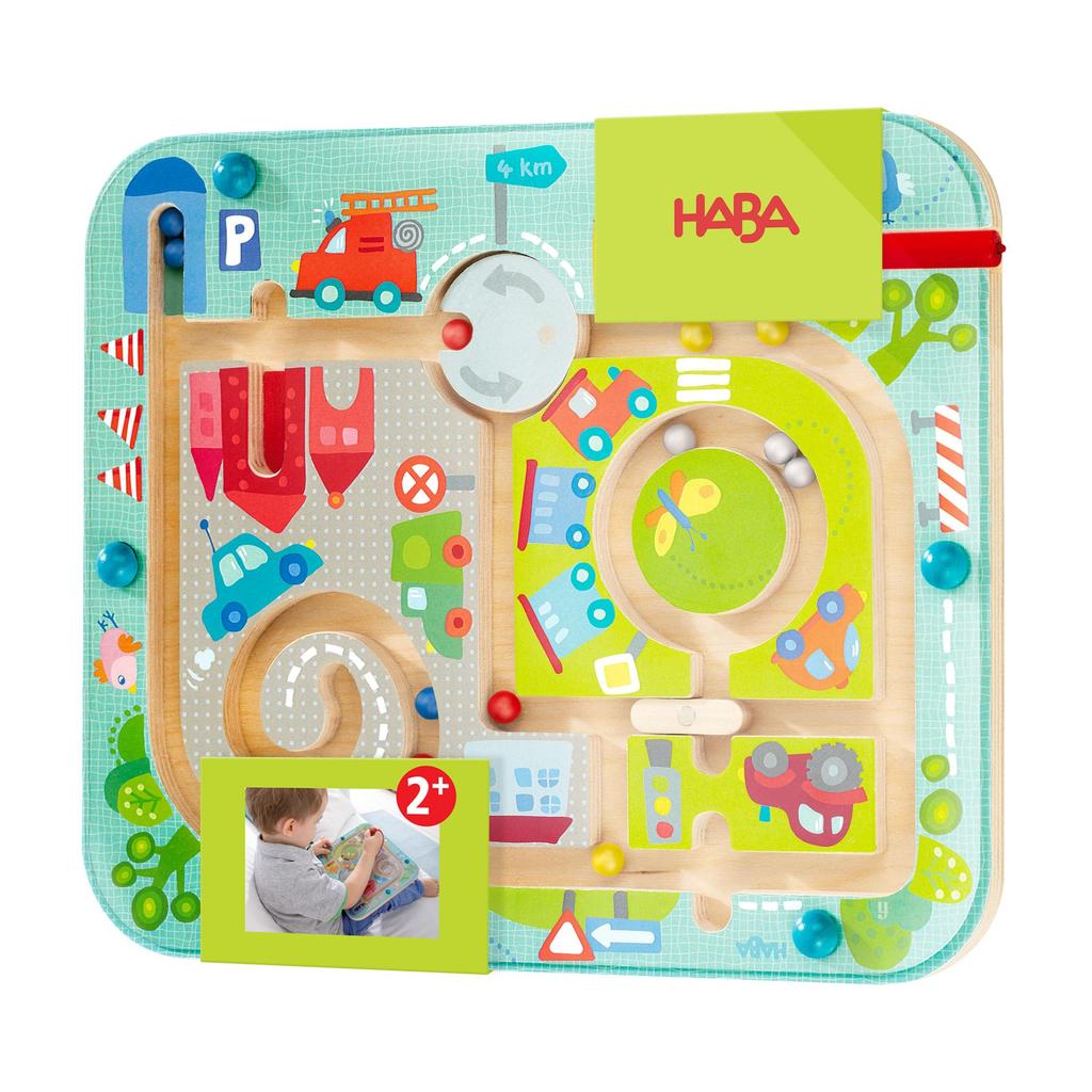 Haba Jeu Labyrinthe Ville 25x 21xcm - Magné©tique