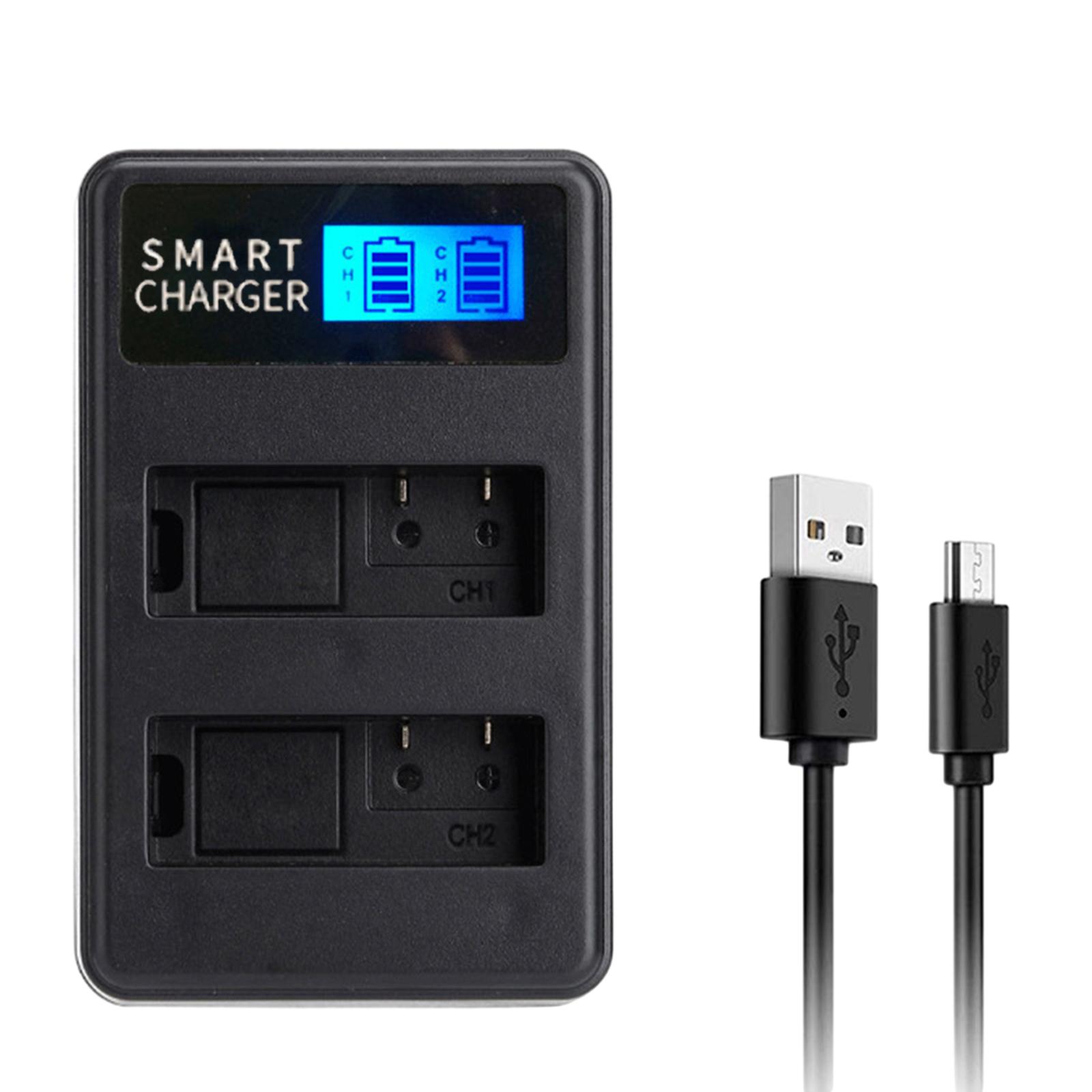 

Компактное зарядное устройство NPW126 LCD с двумя слотами USB для зарядки аккумулятора камеры Fujifilm FinePix HS30, HS30EXR