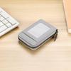 Accordion Card Holder Waterproof Zippered Business Card Organizer Portable Mini Wallet for Office Business Trips