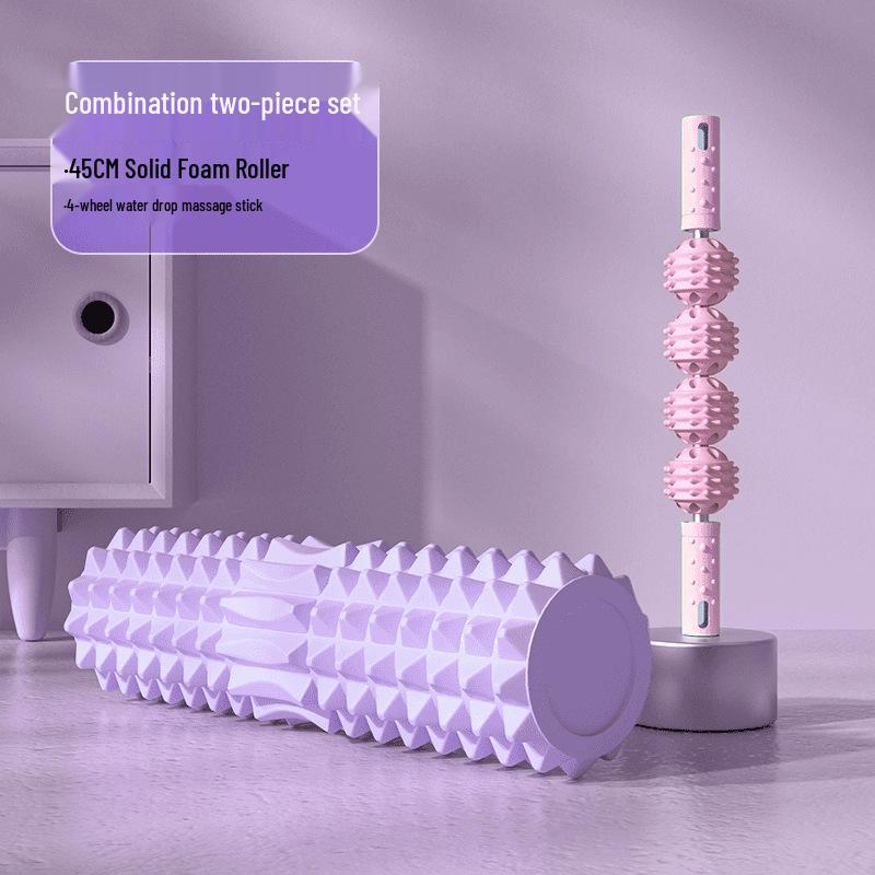Professional Foam Roller and Crescent Yoga Massage Set