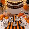 3D-gedruckte Halloween-Skelett-Entenstatue Gruselige Ente Halloween-Dekorationen Zuhause Büro
