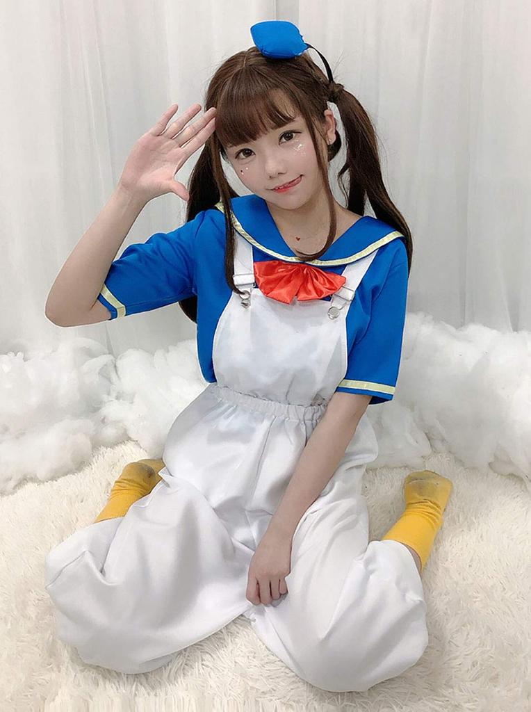[Milky Time] Donald Duck Cosplay Halloween Donald Duck-Style Sailor Suit (Overalls)