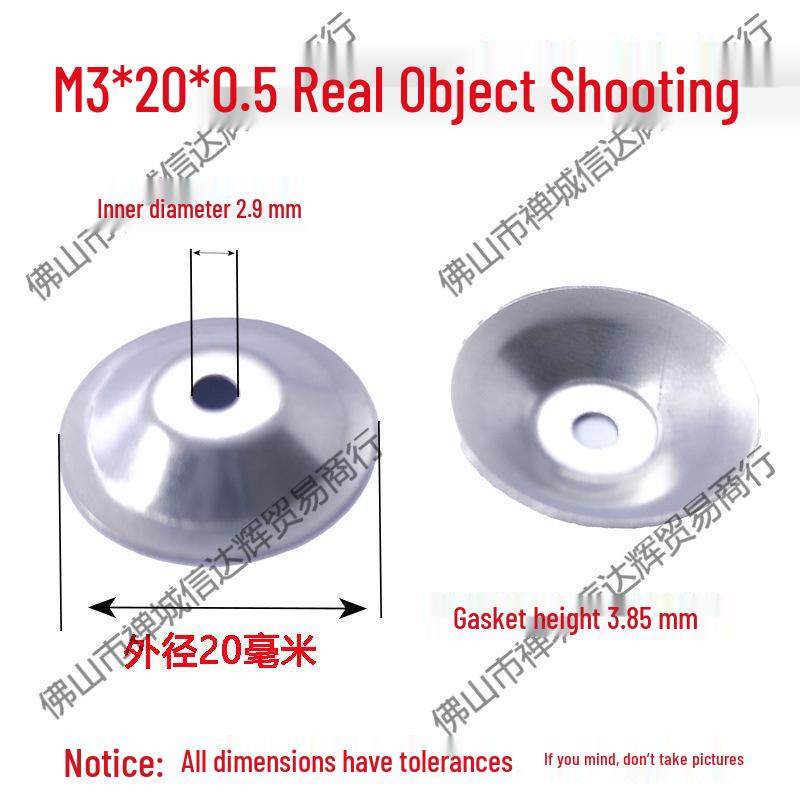 304 Stainless Steel Bowl Mat Washer and Recessed Screw Decoration Set