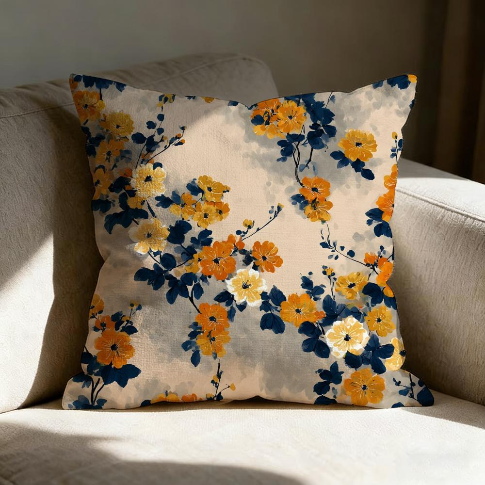 Pillow Case Linen Pillow Covers Cover For Couch Living Room Bench Patio Floor Linen Home Decor NNiche Fresh Prints Style Art