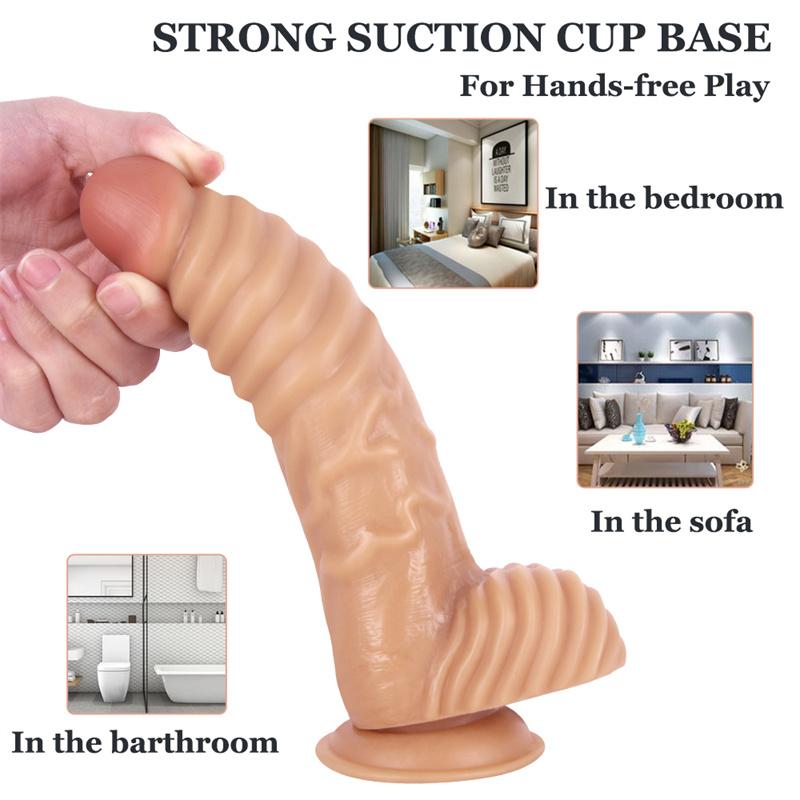 Woman Bedroom Masturbator Real Sensation Dildo Adult Products