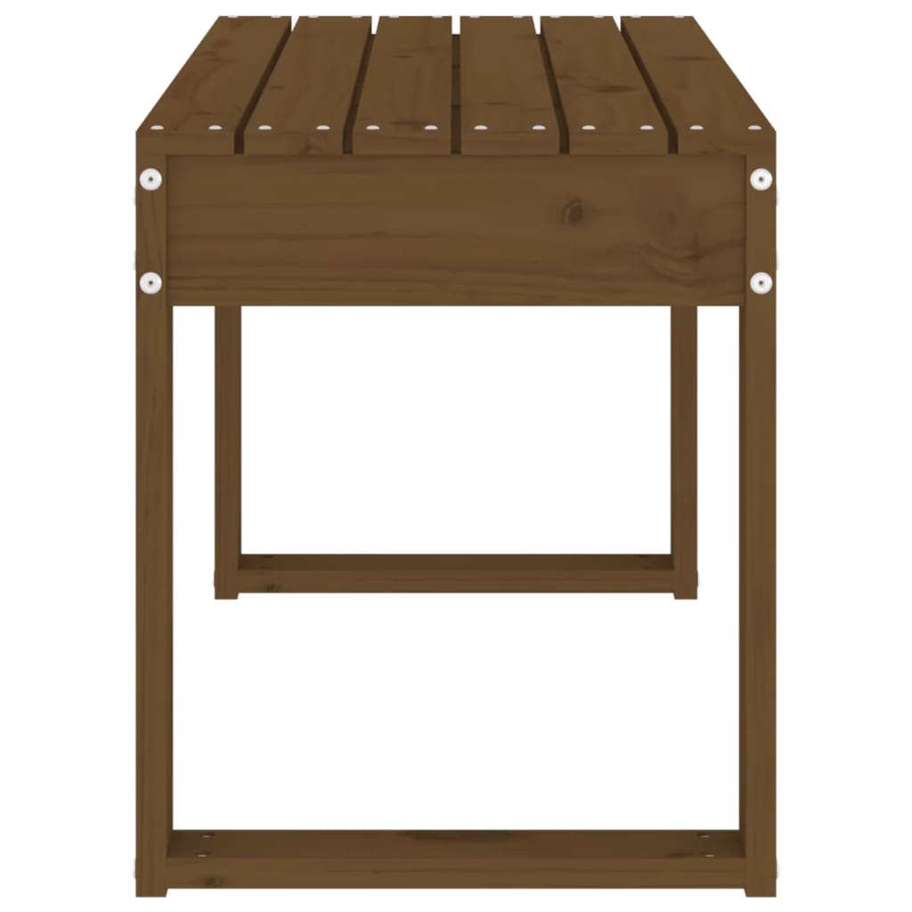 Garden Bench Honey Brown 80 X 38 X 45 Cm Solid Pine Wood