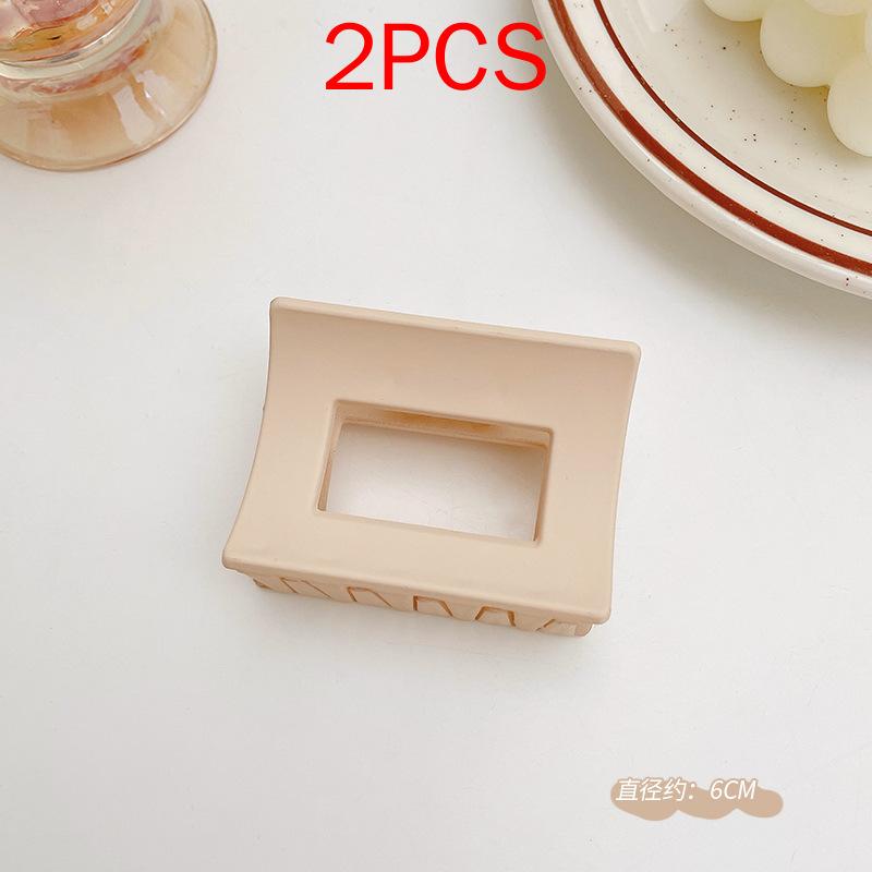 2 ΤΕΜ Premium Σετ Κεφαλών Νέο Γυναικείο Κλιπ Κλιπ Νύχι Μόδας Καφέ Μαύρο Ακρυλικό Μεγάλες Φουρκέτες Claw For Lady Clip Barrette Αξεσουάρ μαλλιών