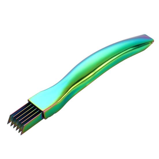 Stainless Steel Chopped Green Onion Knife Multi-Blade Kitchen Herb Cutter Multifunctional Scallion Shredding Tool Household Vegetable Slicer Gadget