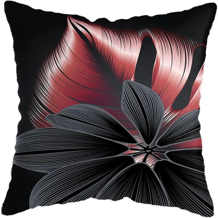 

Подушка для дивана, черная подушка, чехол для офисной подушки, домашний декор, подушка для спальни, наволочка 40x40cm