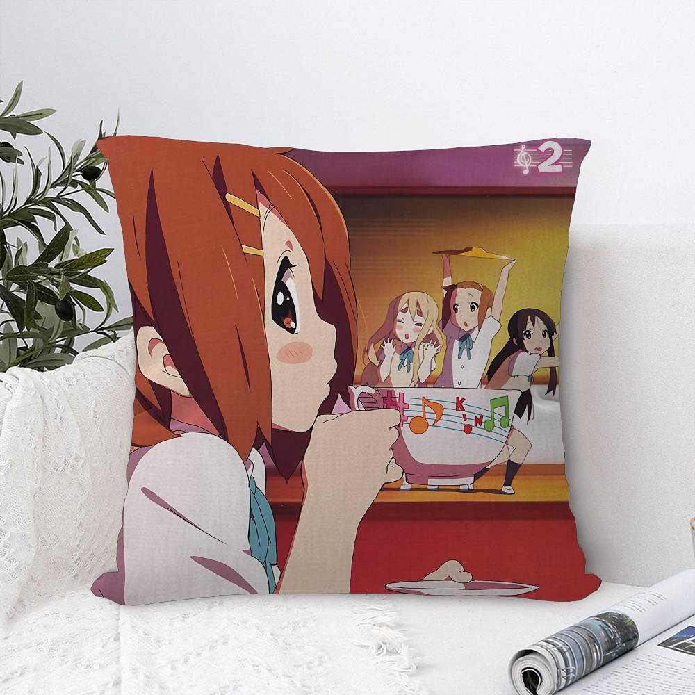 Japan Classic Anime Music K-On Pillow Cover Sofa Cushion Cover Home Room Decoration Children Gift