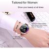 Smartwatch für Frauen Kompatibel für Android/iOS-Telefone. Gesundheits- und Fitness-Tracker mit Herzfrequenz, Blutdruck, Bluetooth-Fernfotografie, für Frauen