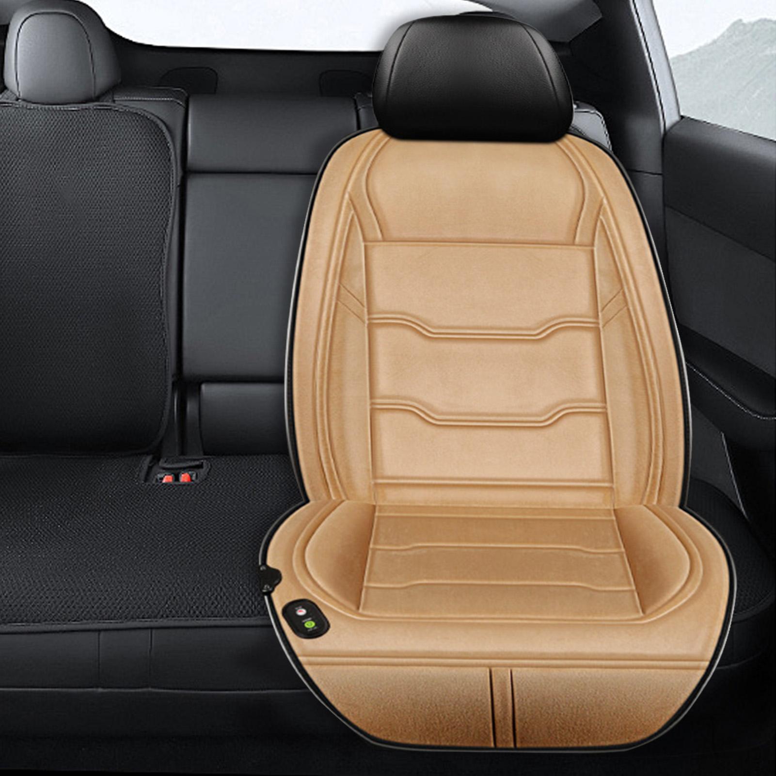 Car Heated Seat Cover Automotive Chair Warming Device Driver Side Seat Cushion With Heat For Suv Rv Truck Vehicle Auto rosso
