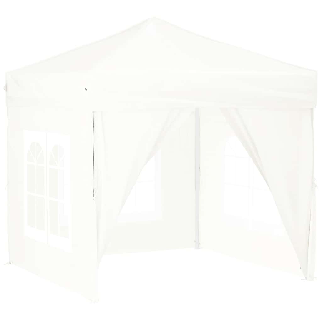 Vidaxl Foldable Party Tent With Walls, White, 2X2 M