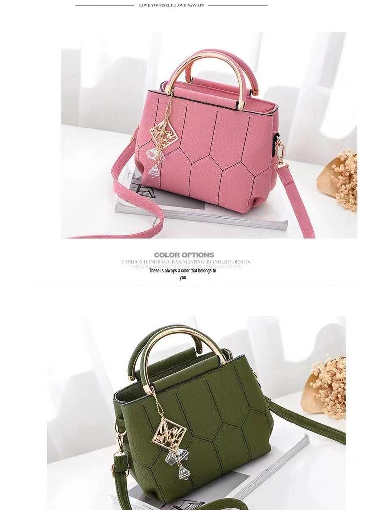 Bolsa Transversal Bordada da Moda: Bolsa de Ombro Elegante e Simples